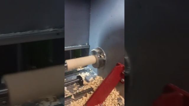 Токарный автомат по дереву,первый станок готов