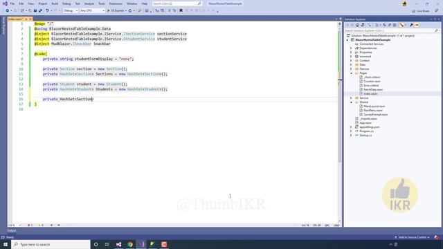 Blazor : Nested Table with Complete CRUD || Sub Table || Child Table || EF Core || MudBlazor