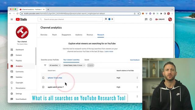How to use NEW Research tab on Youtube: Display Topics for Video Ideas with "Content Gaps"