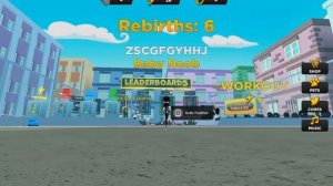 сделал 6 перерождение в Strongman Simulator!ROBLOX