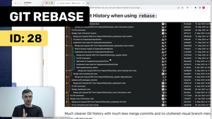 Как работает git rebase? 2 примера. Интерактивный rebase. Слияния. Как отменить git rebase?