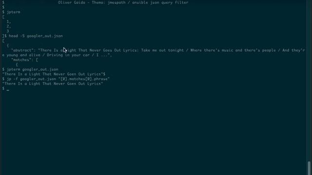 jmespath / ansible json query filter смотреть онлайн