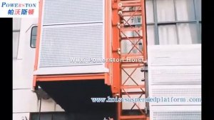 Строительный подъемник SC200 в действии