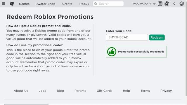 Все *14* НОВЫЕ ПРОМОКОДЫ РОБЛОКС 2020! Роблокс коды (Декабрь) смотреть онлайн
