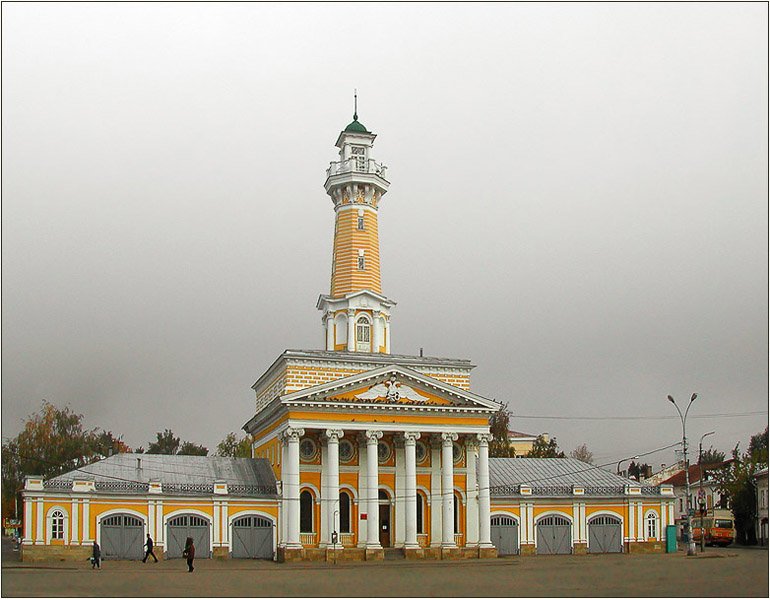 Рисунок пожарной каланчи в костроме