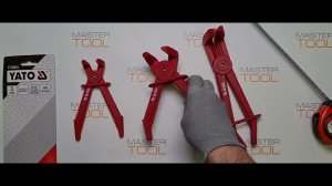 Набор зажимов изогнутых для шлангов, 3 предмета YATO YT-08403