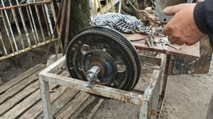 Балансировка маховика тяжелого мотоблока