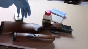 ПОКРАСКА МАСЛОМ ПРИКЛАДА И ЦИВЬЯ РУЖЬЕ ИЖ 27 Е !