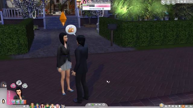 Симс 4. Династия Бзик. Часть 88. Готическая свадьба Изольды и Мортимера ll смотреть онлайн