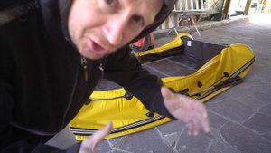 Лодка ПВХ Bering 360. Собираем, качаем компрессором, прикручиваем колеса.