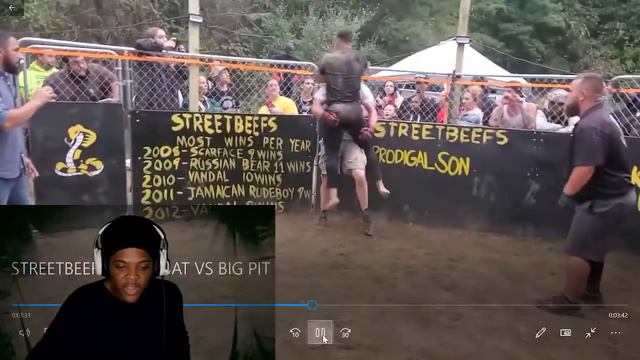 STREETBEEFS KUMQUAT VS BIG PIT IN A BACKYARD MMA STYLE FIGHT (REACTION) смотреть онлайн