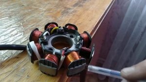 Перемотка высоковольтной катушки для искры, Honling Titan 70 мотор 139QMB