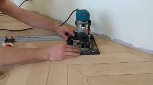 Нарезание фаски на паркете