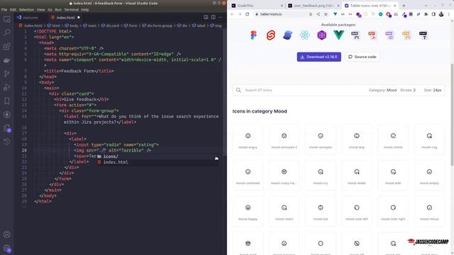 HTML & CSS Tutorials - Build a Feedback Form