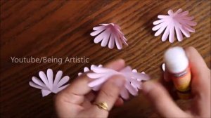 5 Beautiful Paper Flower Wall Hanging- Paper Craft - Paper Flower