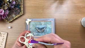 Decoupage & Mixed Media Up-Cycled Photo Frame