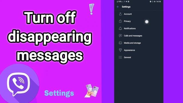 How to turn off disappearing messages On Viber смотреть онлайн