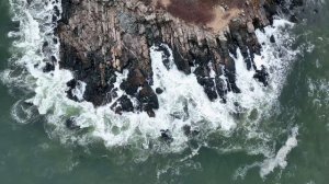 Звук больших волн моря