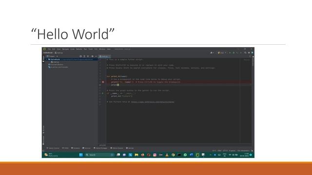 Python Chapter 1: "Hello World"