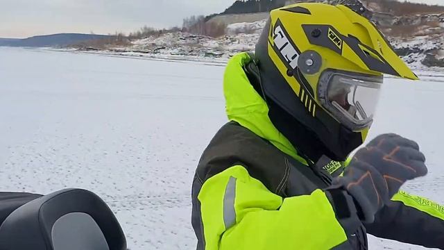 Путешествуем по Волге зимой на снегоходе. Ягодное - Новодевечье смотреть онлайн