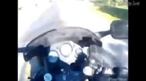 мотоцикл загорелся на ходу