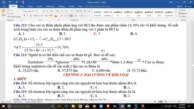 CHƯƠNG 4 +5 POLIME VÀ ĐẠI CƯƠNG KIM LOẠI смотреть онлайн