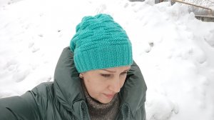 МК Шапка Бини с красивой макушкой/мужская, женская/любой размер/ Подробно/