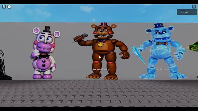 Все виды Фредди Фазбера Roblox Studio Freddy Fazbear и мой любимый аниматроник Fredbear