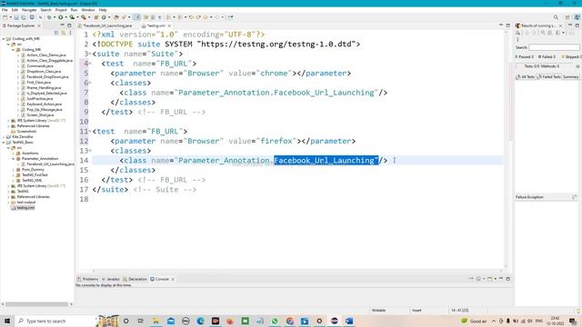 TestNG Part 6 @Parameters Annotation- How to use PARAMETERIZATION in TestNG.xml смотреть онлайн