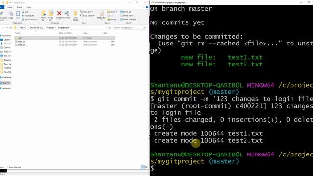 Git Commands|Git Commit|Creating Repository