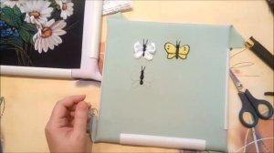 Мастер-класс "Вышиваем бабочку" Часть 1. Разживалова Наталья