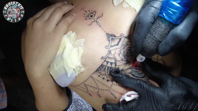 2nd sternum tattoo  tattoo timelapse  mandala  tattoo