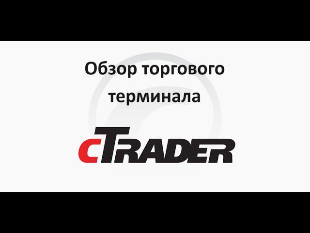 СTrader.  Обзор торгового терминала СTrader.