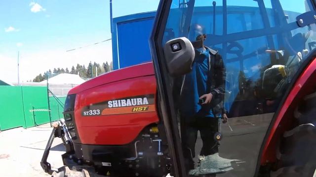 Японский трактор Shibaura ST333 смотреть онлайн