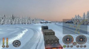 Прохождение 18 Wheels of Steel: Extreme Trucker 2 - Зимняя дорога Туктояктук - Часть 9