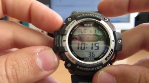 Casio SGW-300H-1A видео-обзор и настройка