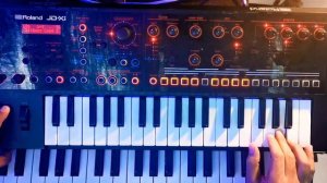 ROLAND JD XI synthesizer live performance