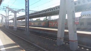 Подача под посадку поезда 45 СПб — Иваново (Full HD)