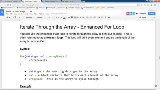 Java Programming 1 - Intro to Arrays, Declaration, Initialization, Iteration, Parallel Arrays