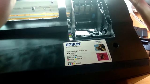 Epson tx219 Снятие печатной головки смотреть онлайн