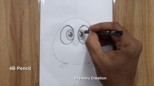 How to draw a cute baby bird with pencil step by step - Pencil Drawing for beginners