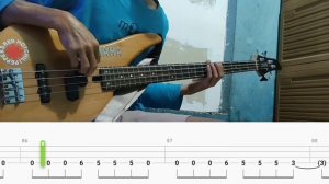 Enter Sandman - Metallica [Bass Cover With Tabs Lesson] guitars bass tablature play along