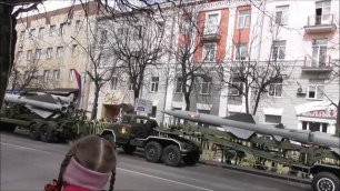 зенитная ракетная система С-200 и С-75 на параде победы 9 мая 2022 в Великом Новгороде