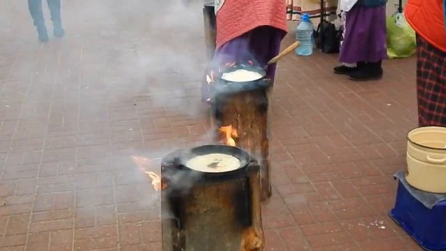 Праздник масленицы в г. Глубокое. Блины на финской свече. 2020 год. смотреть онлайн