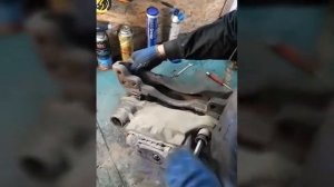 Разборка суппорта передней оси DAF