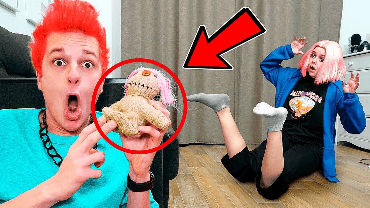 Я ПРАНКАНУЛ СВОЮ ПОДРУГУ С ПОМОЩЬЮ КУКЛЫ ВУДУ | кукла вуду СЕРИЯ 4