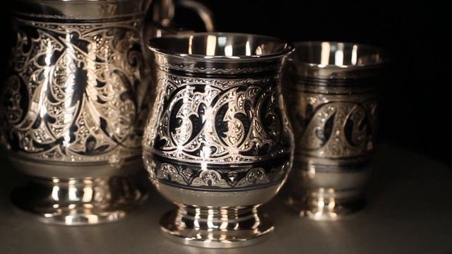 Кружки и стаканы для воды и вина Кубачи смотреть онлайн