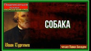 Собака  — Стихотворение в Прозе —Иван Тургенев —читает Павел Беседин