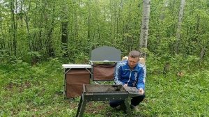 Складной мангал для походов, туризма, кемпинга и пикников. Лучший надежный дорожный мангал