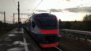 Электропоезд ЭП2Д-0021 ЦППК платформа Орудьево 5.10.2023